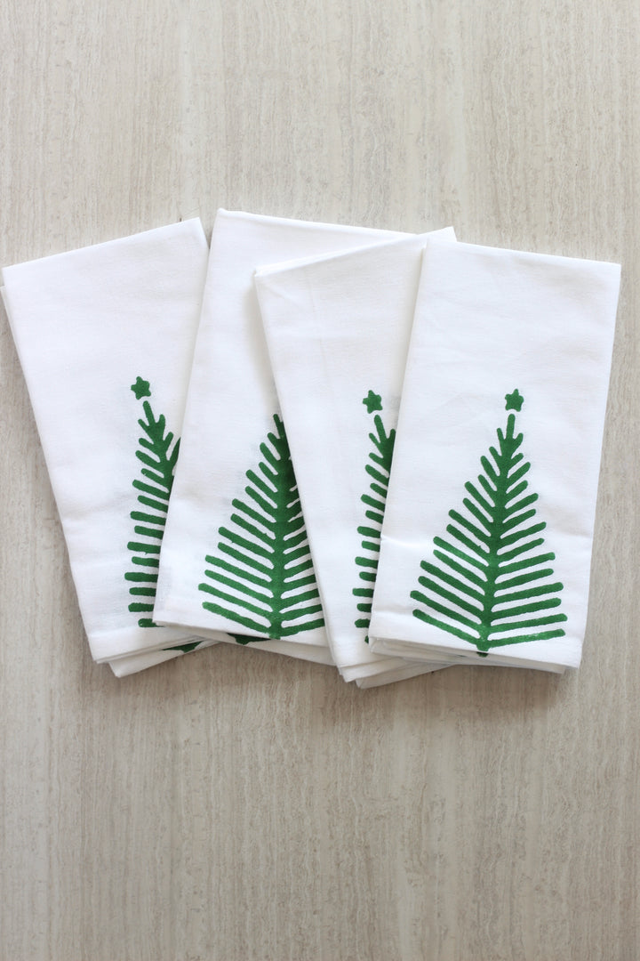 Dinner Napkins (set of 4) - Christmas Tree