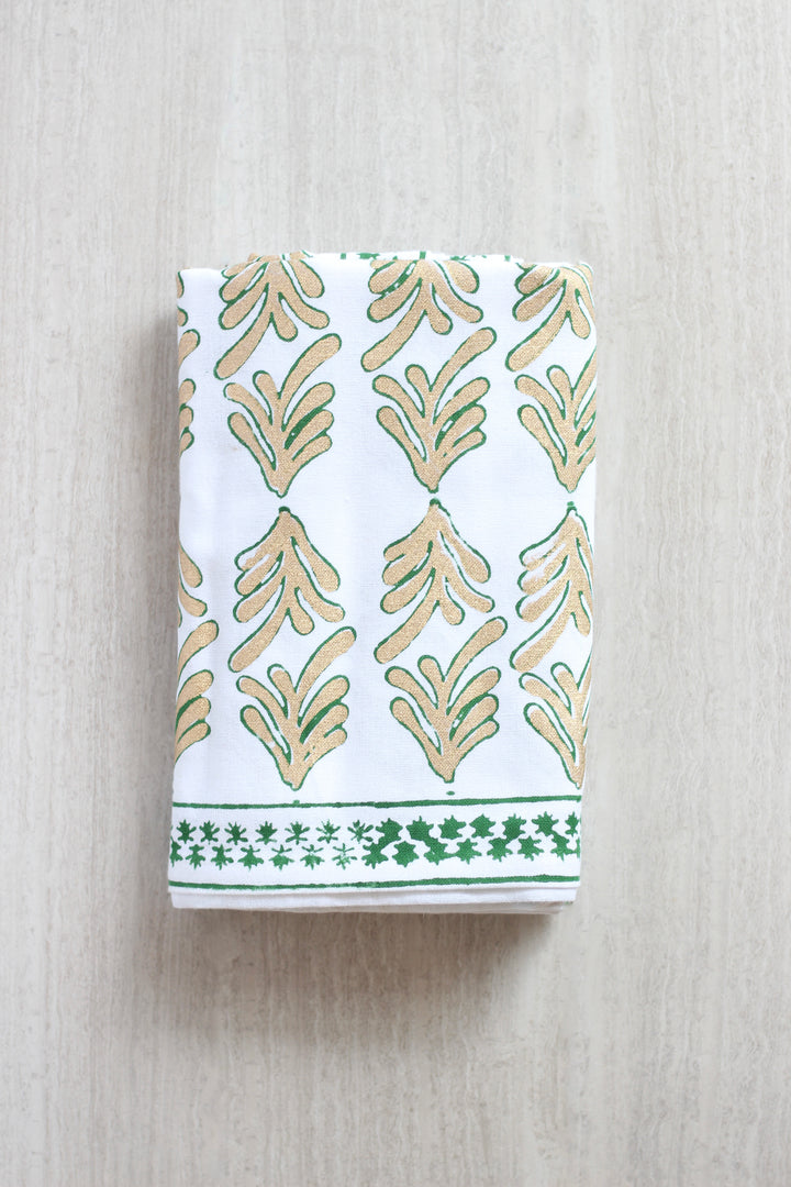 Tablecloth - Palmetto, Evergreen & Gold