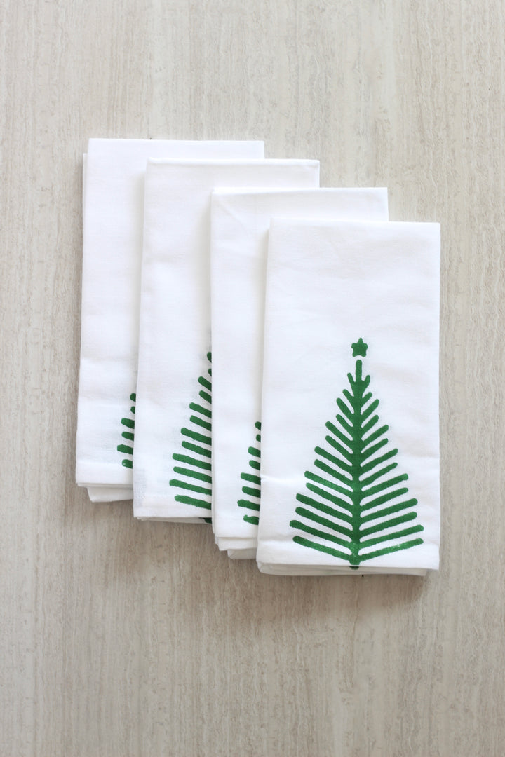 Dinner Napkins (set of 4) - Christmas Tree