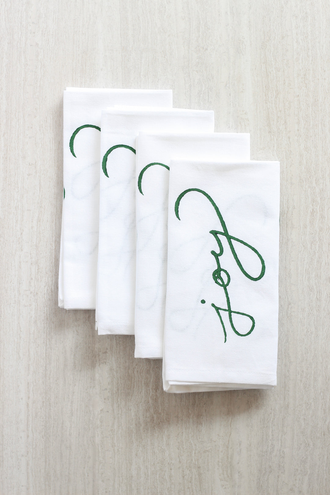 Dinner Napkins (set of 4) - Joy, Evergreen