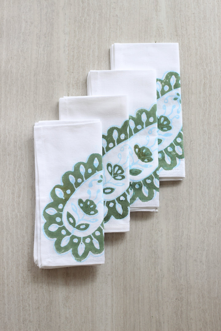 Dinner Napkins (set of 4) - Paisley Park, Sage & Sky Blue