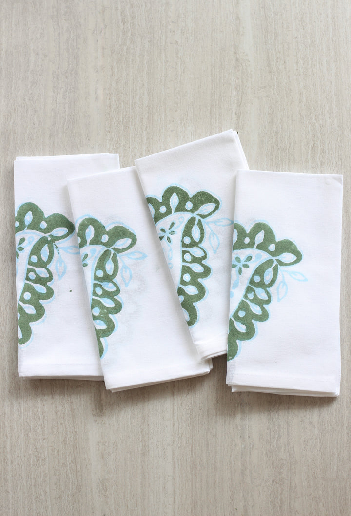 Dinner Napkins (set of 4) - Paisley Park, Sage & Sky Blue