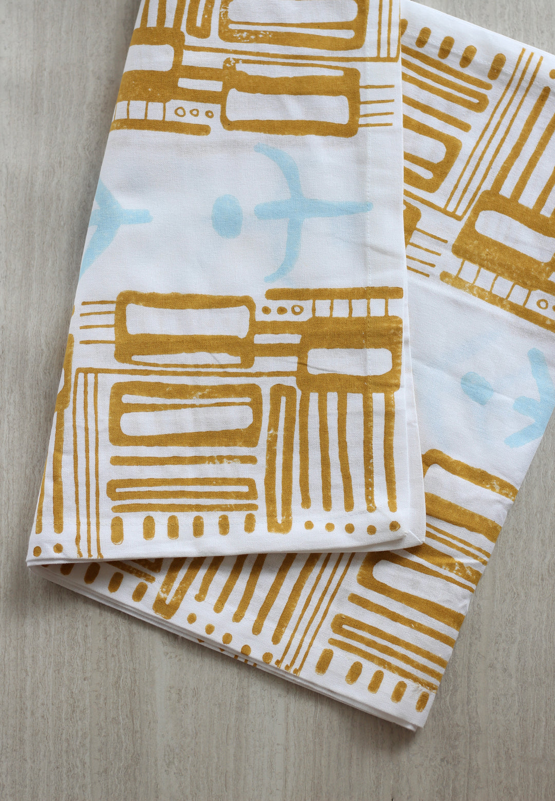 Table Runner - Riley, Mustard & Sky Blue