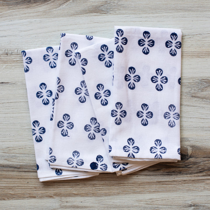 Dinner Napkins (set of 4) - Dogwood, Navy