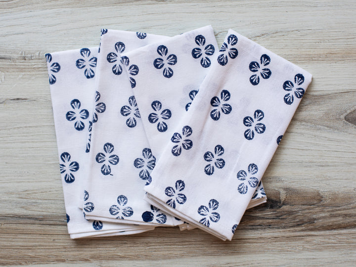 Dinner Napkins (set of 4) - Dogwood, Navy