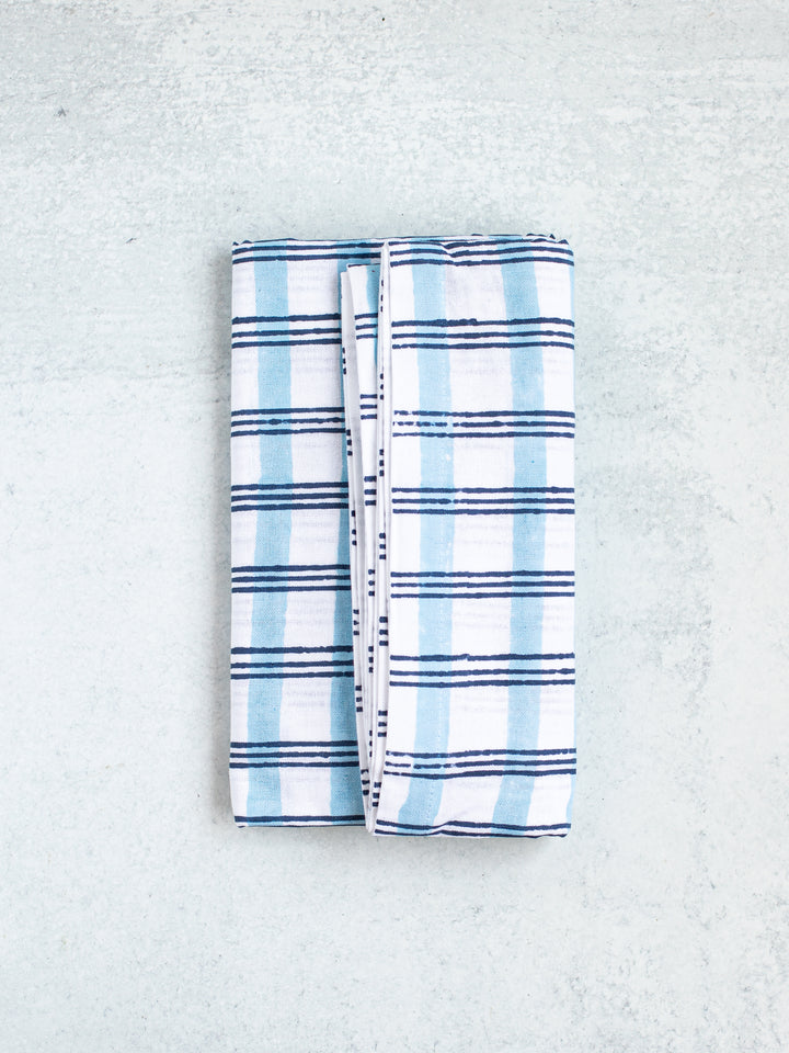 Table Runner - Plaid, Navy & Uniform Blue