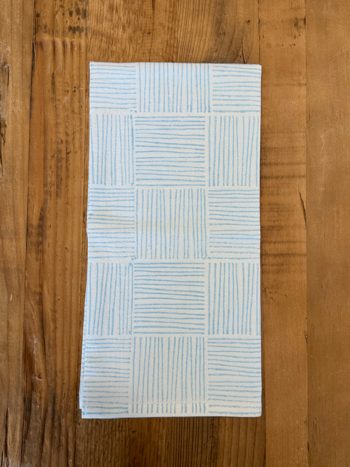 Tea Towel - Striped, Uniform Blue