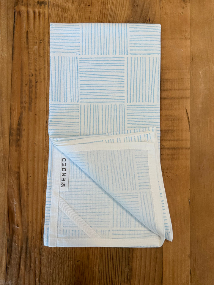 Tea Towel - Striped, Uniform Blue