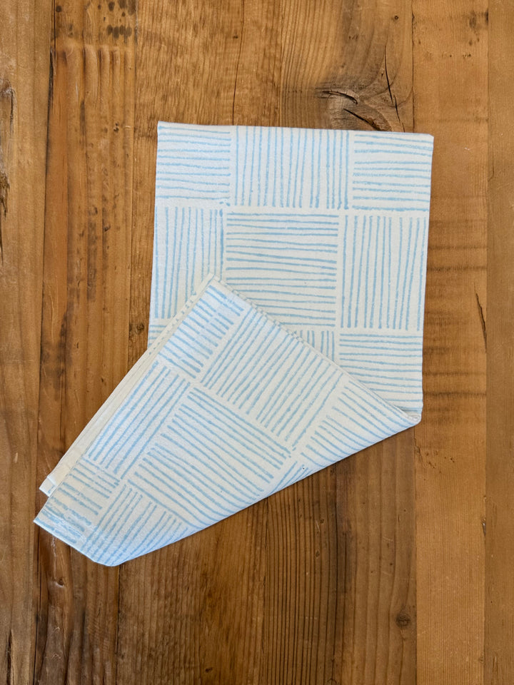 Tea Towel - Striped, Uniform Blue