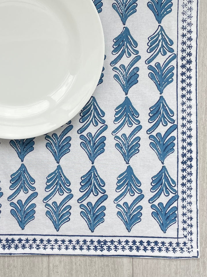 Table Throw - Palmetto, Uniform Blue & Navy