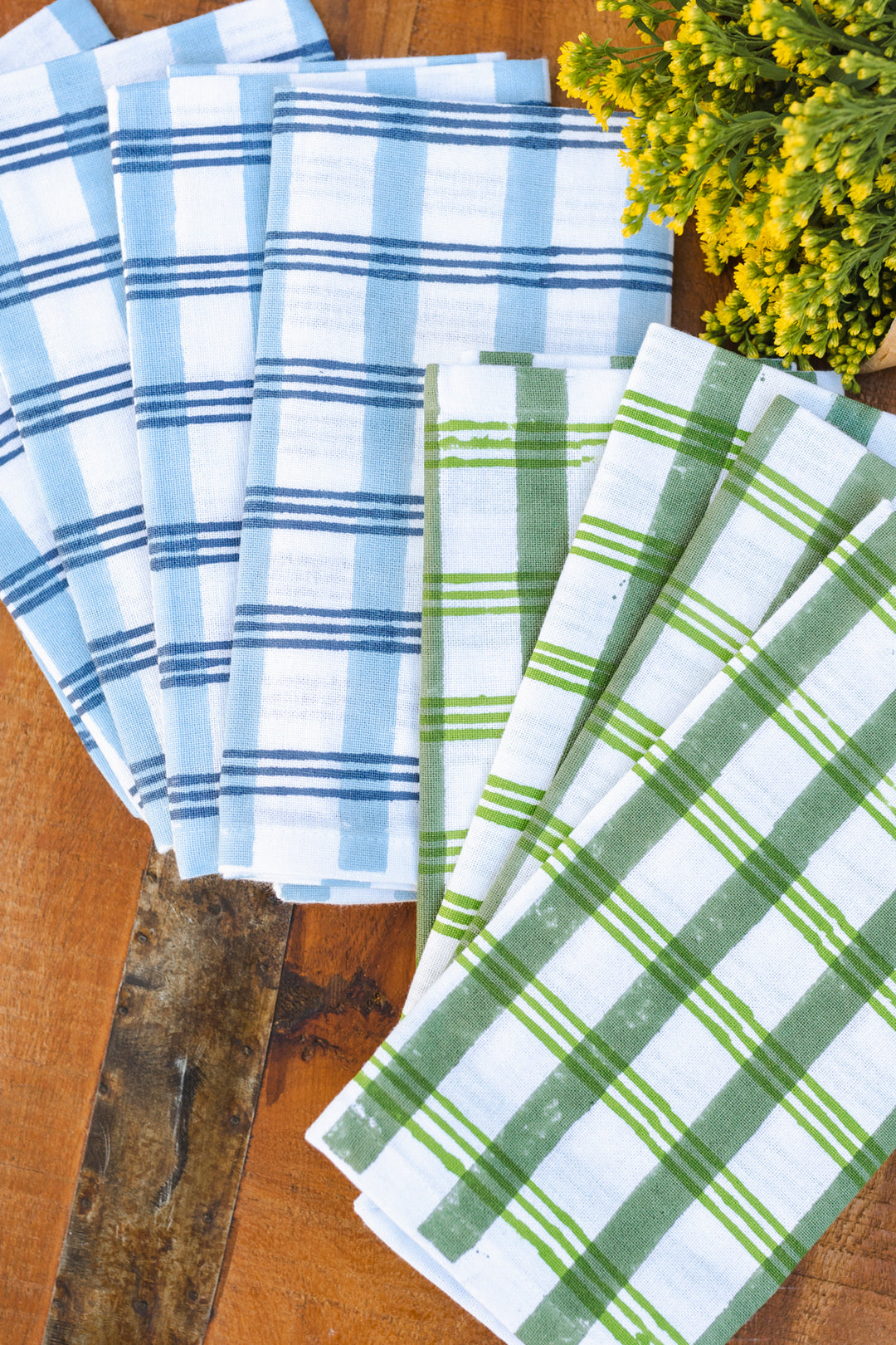 Dinner Napkins (set of 4) - Plaid, Sage & Vine