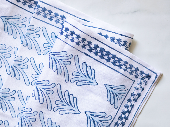 Table Runner - Palmetto, Uniform Blue & Navy