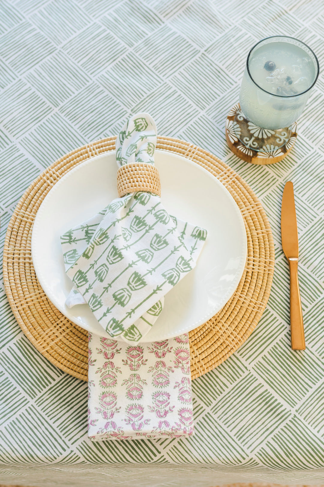 Dinner Napkins (set of 4) - Protea, Sage & Lilac