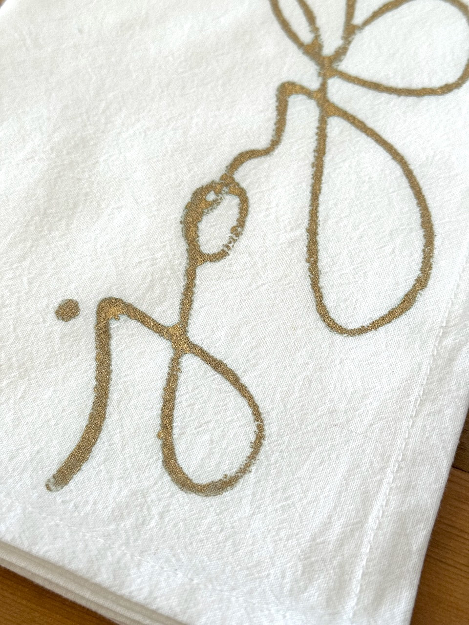 Tea Towel - Joyful, Gold