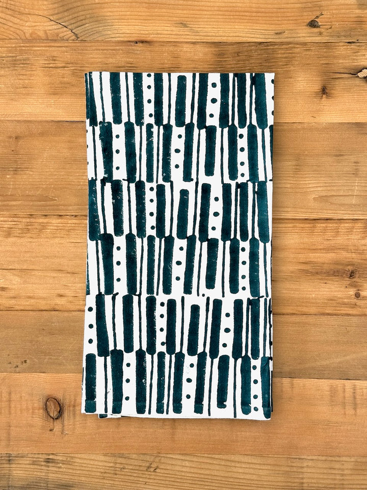 Tea Towel - Riley, Midnight Green