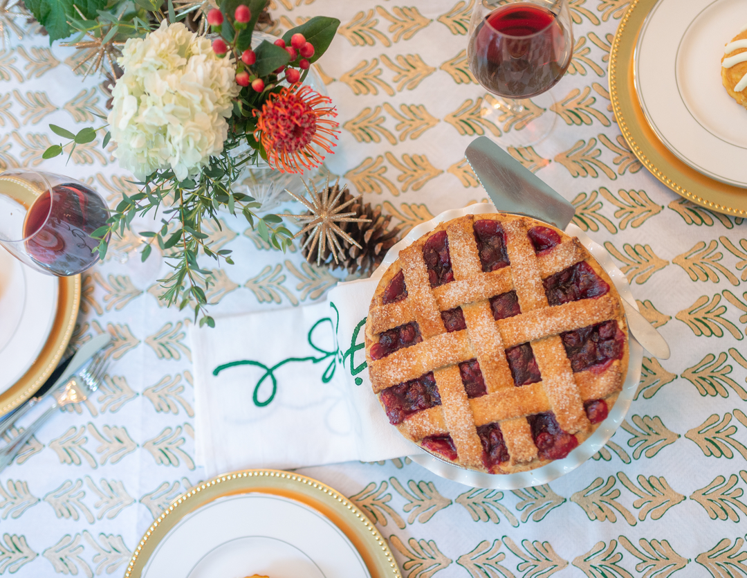 Tablecloth - Palmetto, Evergreen & Gold